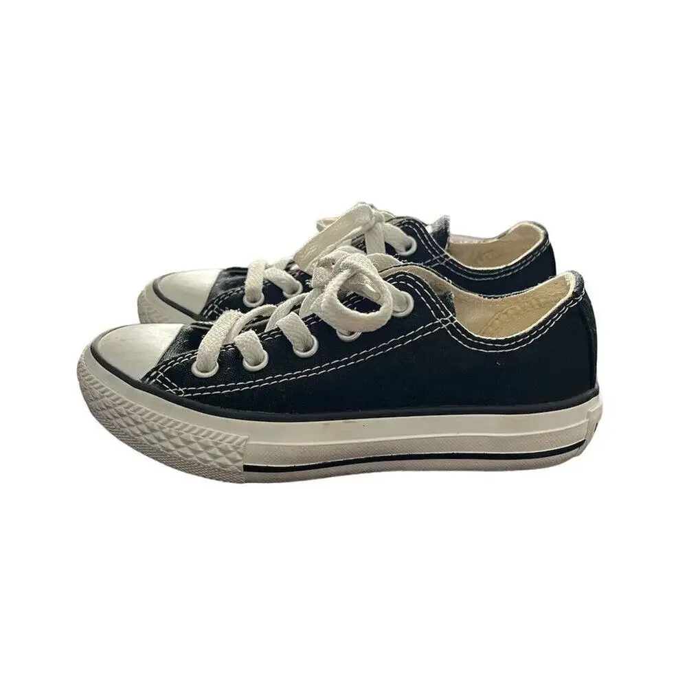Converse All Star Chuck Taylor Low Cut Black Sneakers Casual Toddler Size 11